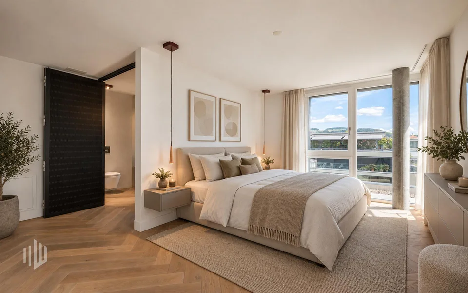 ImmoWyss - Appartement en attique dans le Giessenpark Münsingen avec une vue splendide – photo 5 sur 8