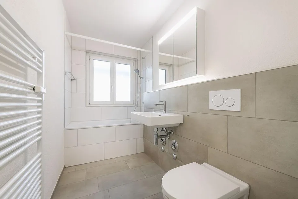 Charming 3-room apartment with seating area and laundry tower
