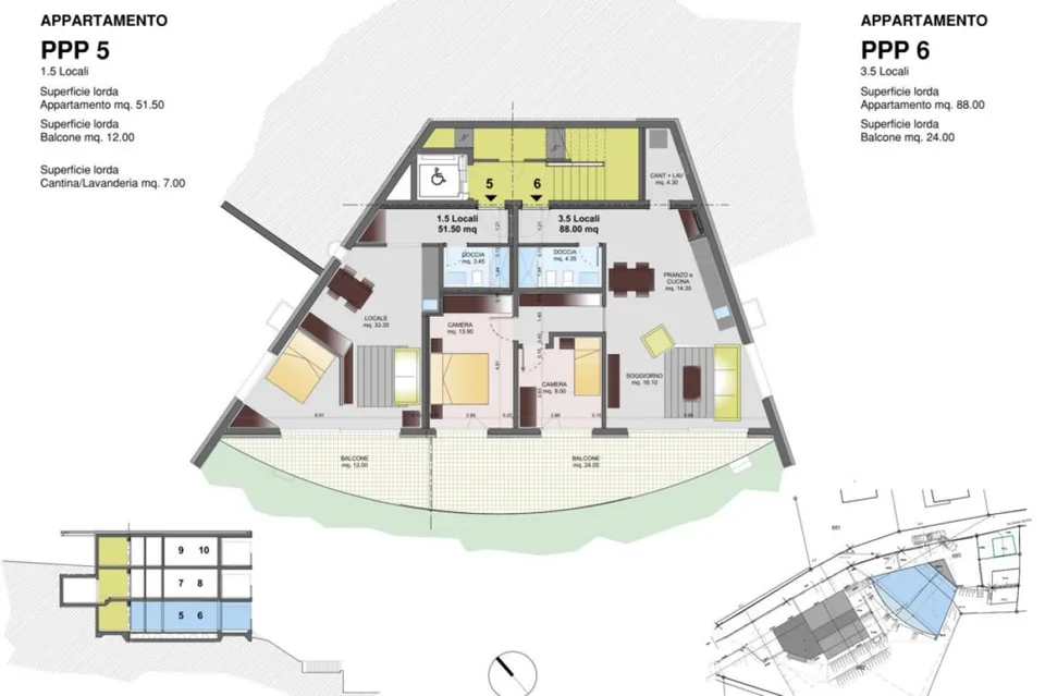 APPARTAMENTO 1.5 LOCALI CON GRANDE BALCONE – foto 13 di 14
