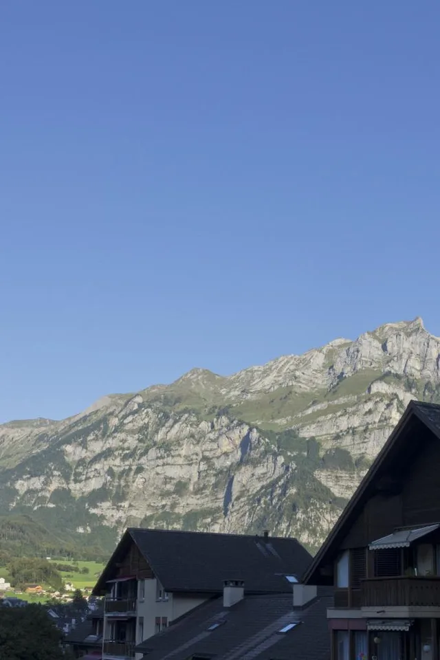frisch renovierte, helle 3.5 Zimmer Wohnung mit Aussicht auf die Berge