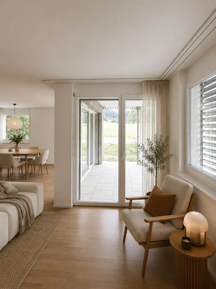 Modern wohnen im Grünen – hochwertige 3.5-Zimmerwohnung in Teufenthal