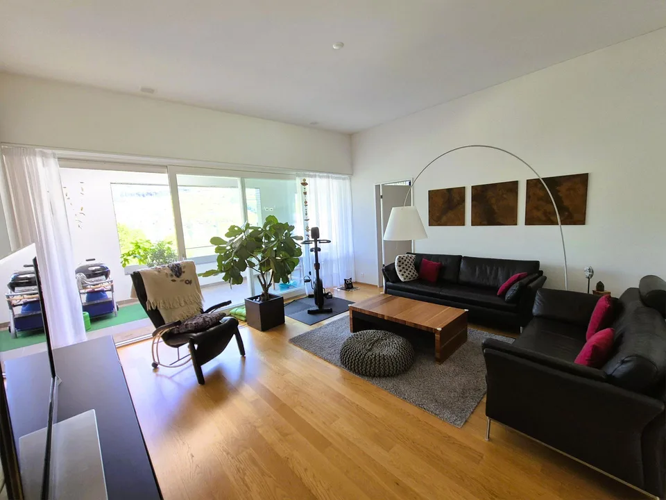 Attraktive 4.5 Zimmer- Attikawohnung mit privatem Badeplatz