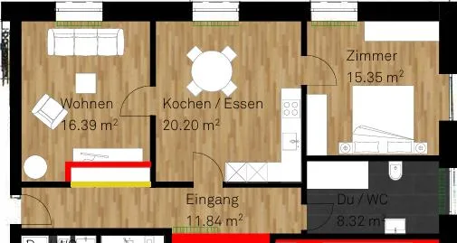 Neues Wohngefühl an zentraler Lage - 2.5-Zimmerwohnung in Chur
