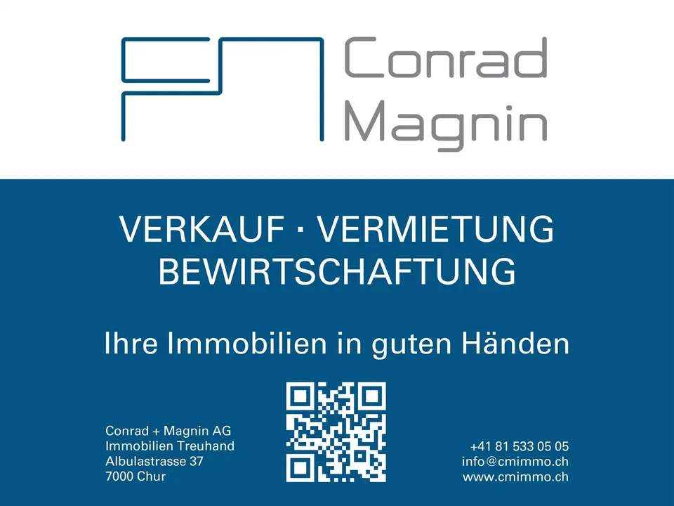 Neues Wohngefühl an zentraler Lage - 2.5-Zimmerwohnung in Chur