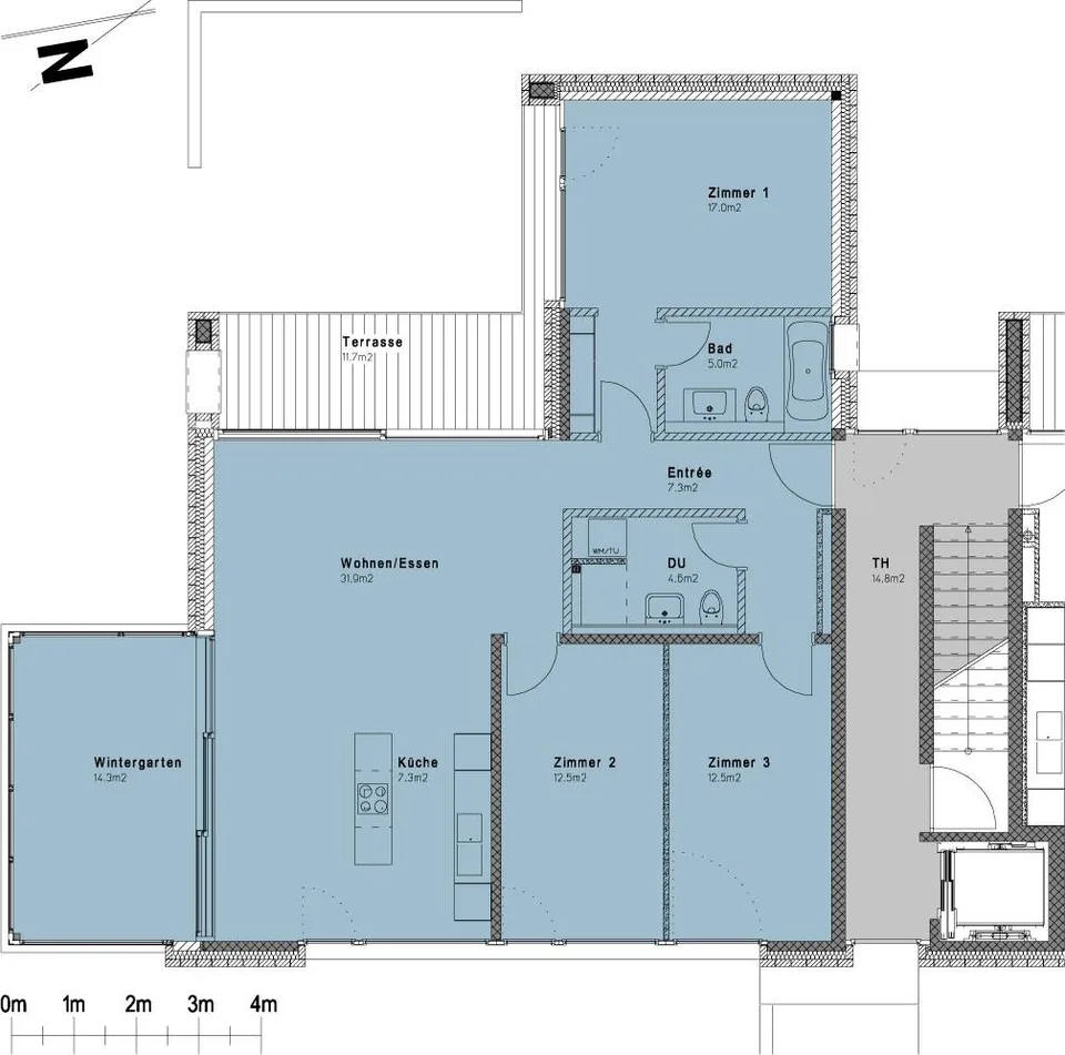 Sehr moderne und hochwertige Wohnung an zentraler und ruhiger Lage