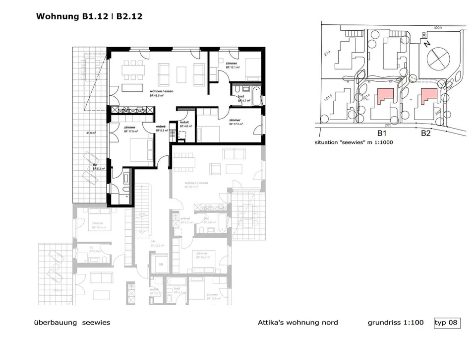 Traumhafte Attika Wohnung mit Seesicht