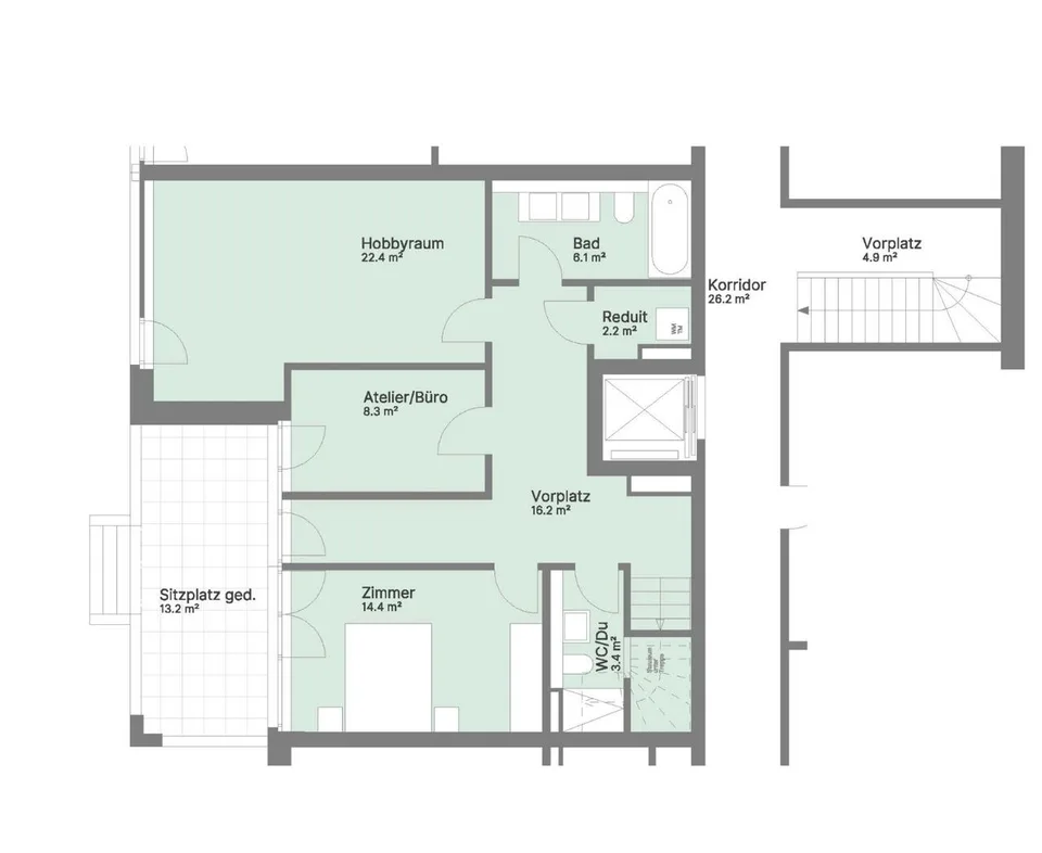 helle, elegante EG-Maisonette-Wohnung mit Garten (C-1.1) – foto 8 di 8
