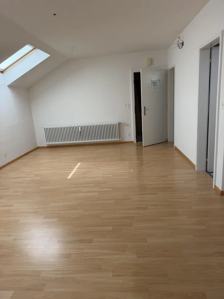 Seuzach: Kleine 3-Zimmer-Dachwohnung, neue Küche, kein Balkon