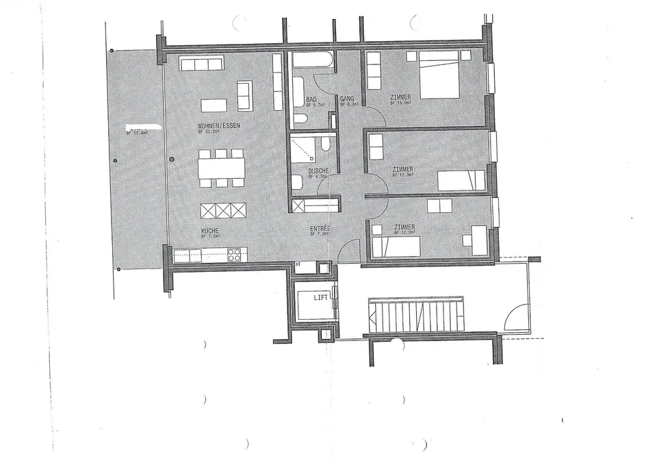 moderne 4.5-Zimmer-Wohnung direkt am Bahnhof