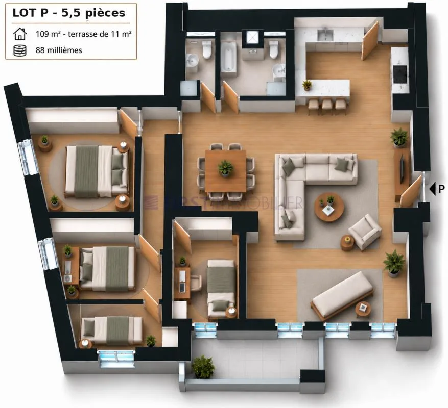 Villars - Chesières - PPE LOT P - CHF 585''000.- – Foto 20 von 20
