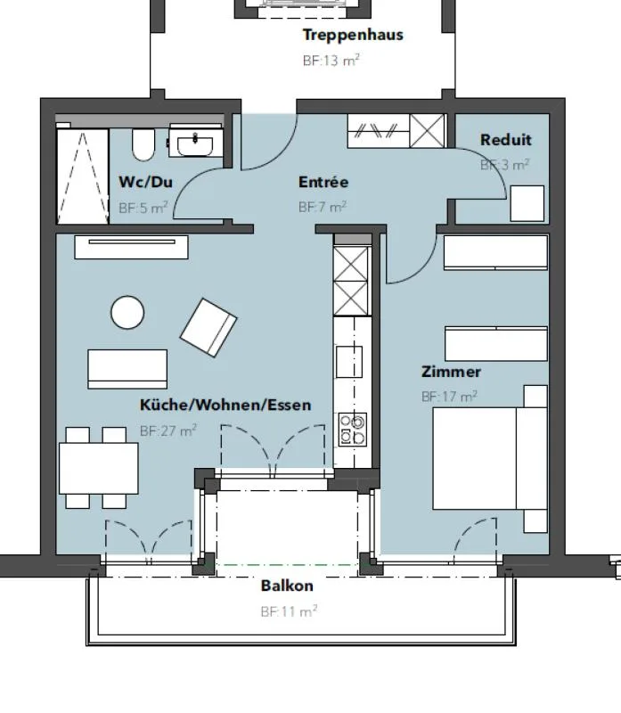 Exklusive 2.5-Zimmer-Neubauwohnung im Eigentumsstandard