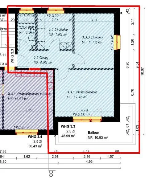 2.5 Zimmerwohnung in Neuhausen am Rheinfall