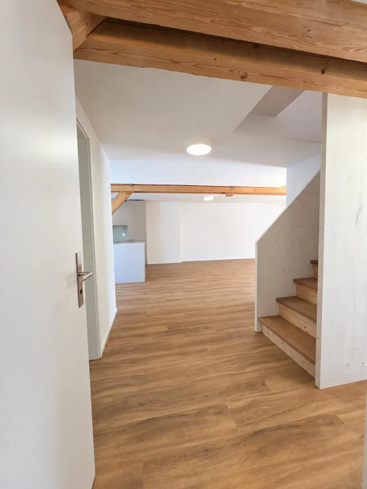 Kernsanierte Dachwohnung mit Galerie, Balkon und direktem Lift