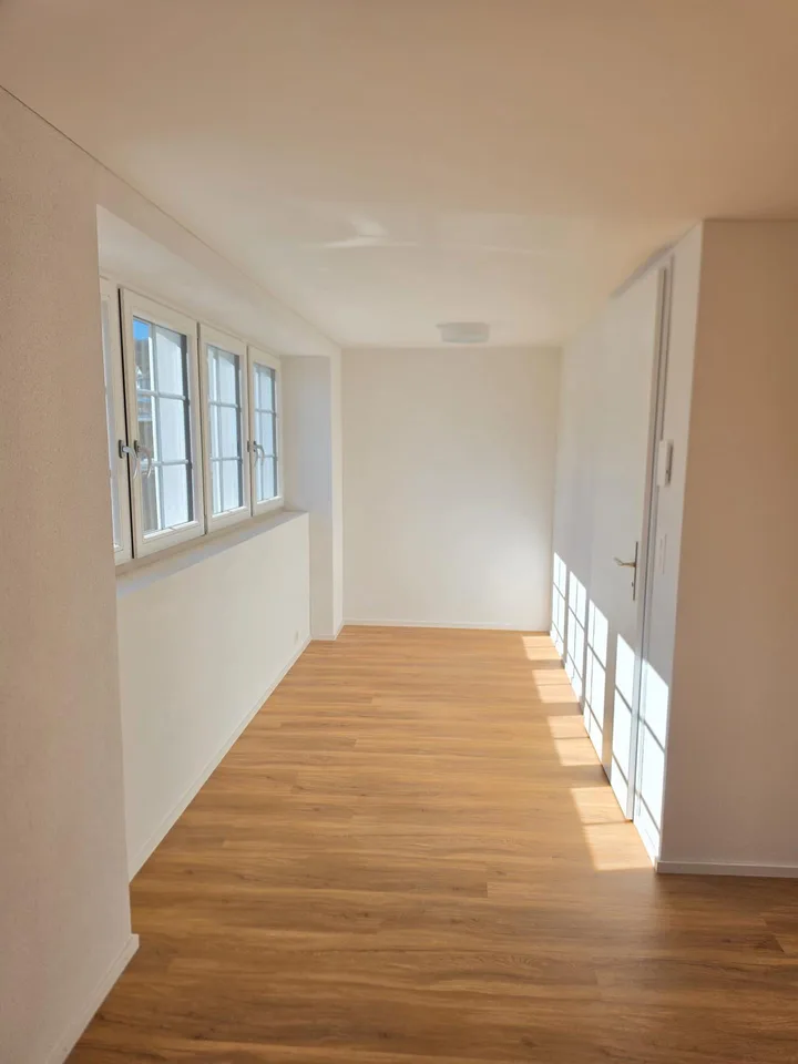 Kernsanierte 2.5 Zimmer-Wohnung mit grossem, gedeckten Balkon und Lift