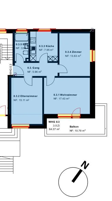 3.5 Zimmerwohnung in Neuhausen am Rheinfall