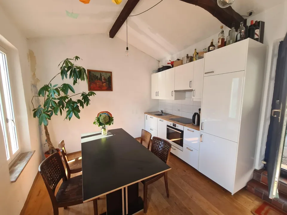 Si affitta a Gandria appartamento con giardino e vista lago