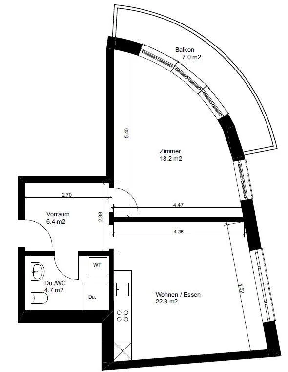 Living in the heart of Dietikon, modern, central, and with a sunny balcony
