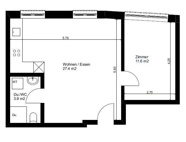 Living in the heart of Dietikon, modern, central, and with a sunny balcony