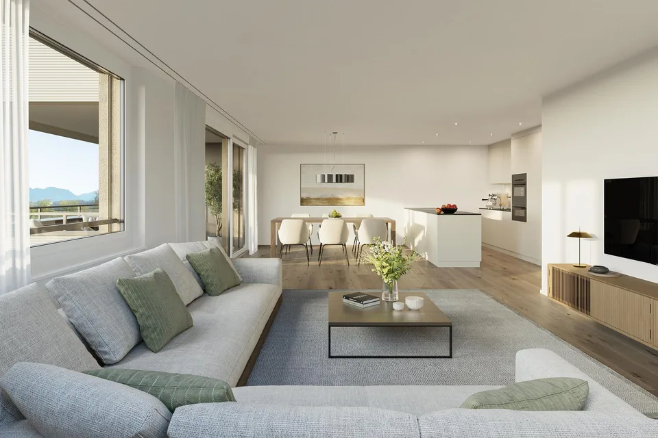 4.5-Zimmer-Wohnung mit Fernsicht (Baustellenbesichtigung möglich) – foto 2 di 4