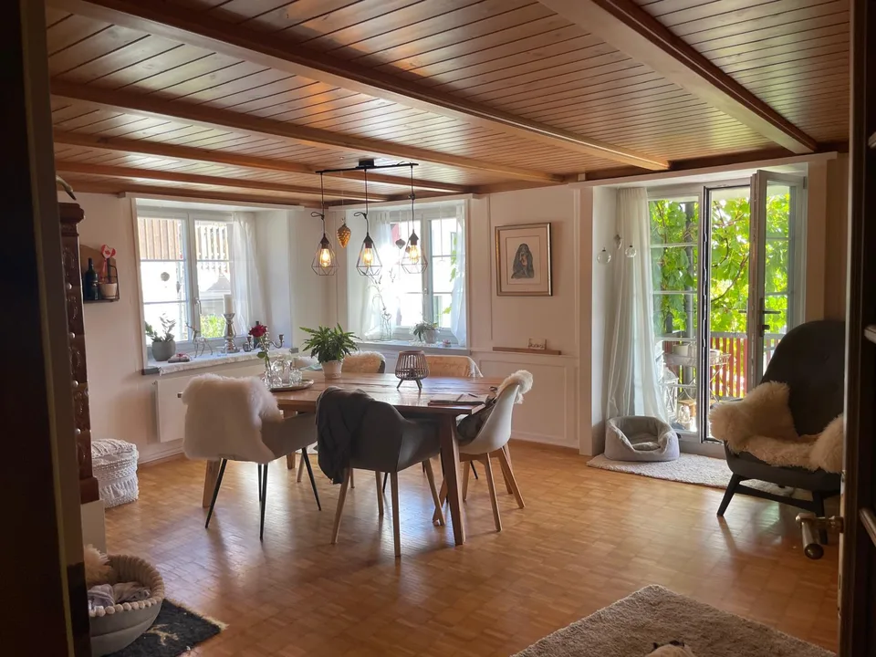 3.5 Zi-Wohnung mit Balkon und eigenem Garten