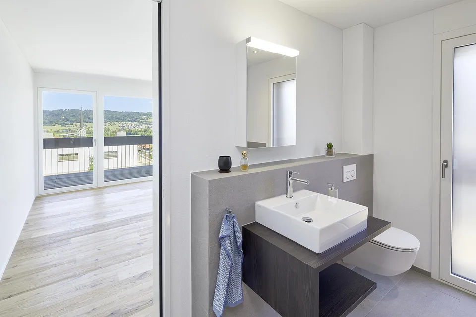 Moderne 3.5 Zimmerwohnung mit Weitblick