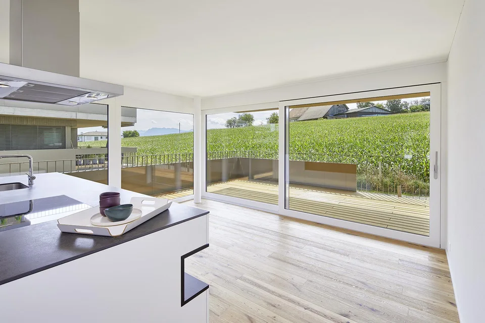 Moderne 3.5 Zimmerwohnung mit Weitblick