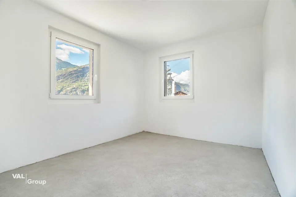 Gemütliche Dachwohnung mit Aussicht in Staldenried