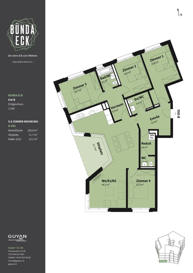 5 1/2-ZW Bünda Eck B, Nr. B-D01