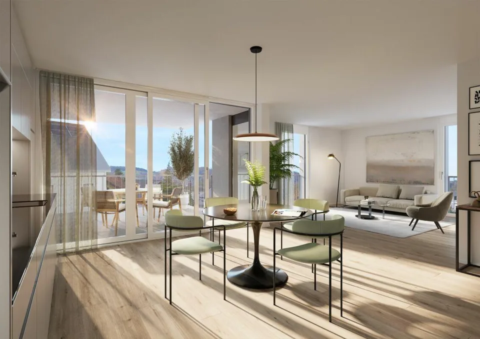WOHNPARK DORF - 4,5-Zimmer-Wohnung im 1. Obergeschoss – Foto 5 von 9