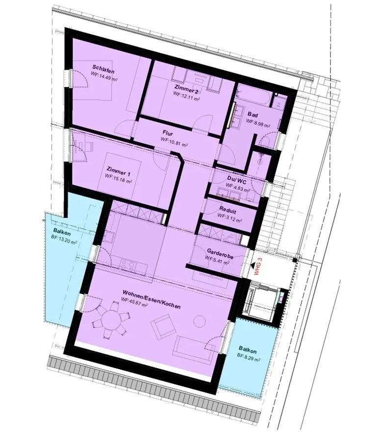Fantastische Dachwohnung mit Eigentumscharakter