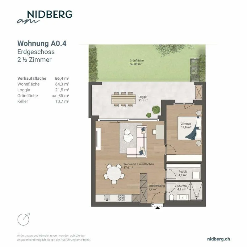 Am Nidberg: Ein Zuhause mit Garten – Foto 5 von 5