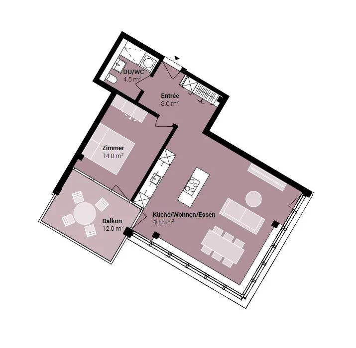 ERSTBEZUG: Möblierte 2.5-Zimmer-Wohnung – Foto 8 von 8