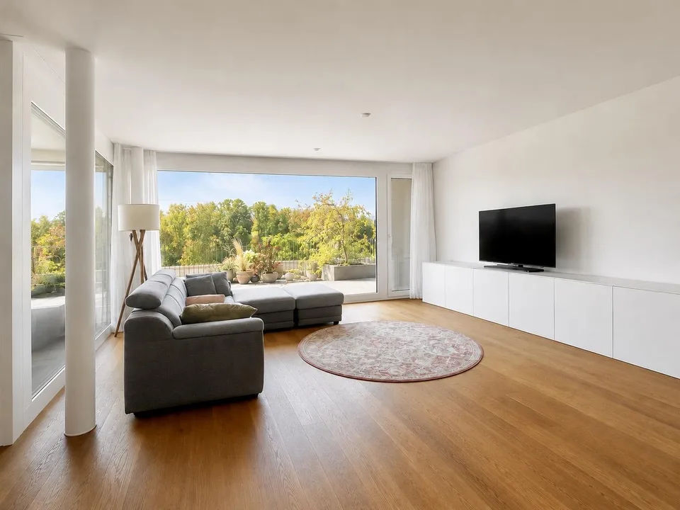 Grosszügige 4.5-Zimmer-Terrassenwohnung mit Aussicht auf die Reuss – photo 4 sur 13