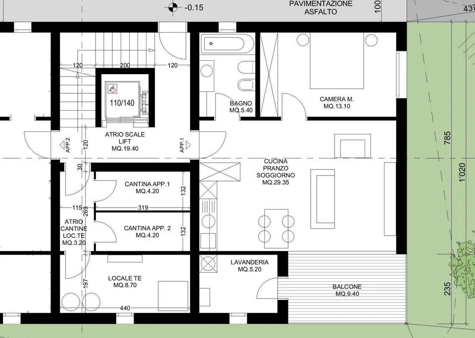 Neue elegante Wohnung mit großem Garten – Foto 14 von 21