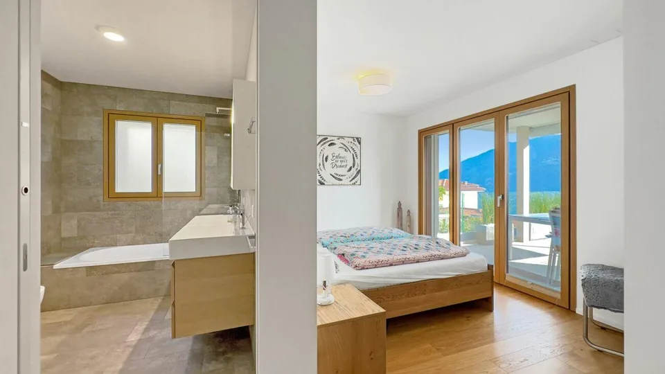 Brione sopra Minusio - Wunderschöne Gartenwohnung mit Seesicht – Foto 6 von 19
