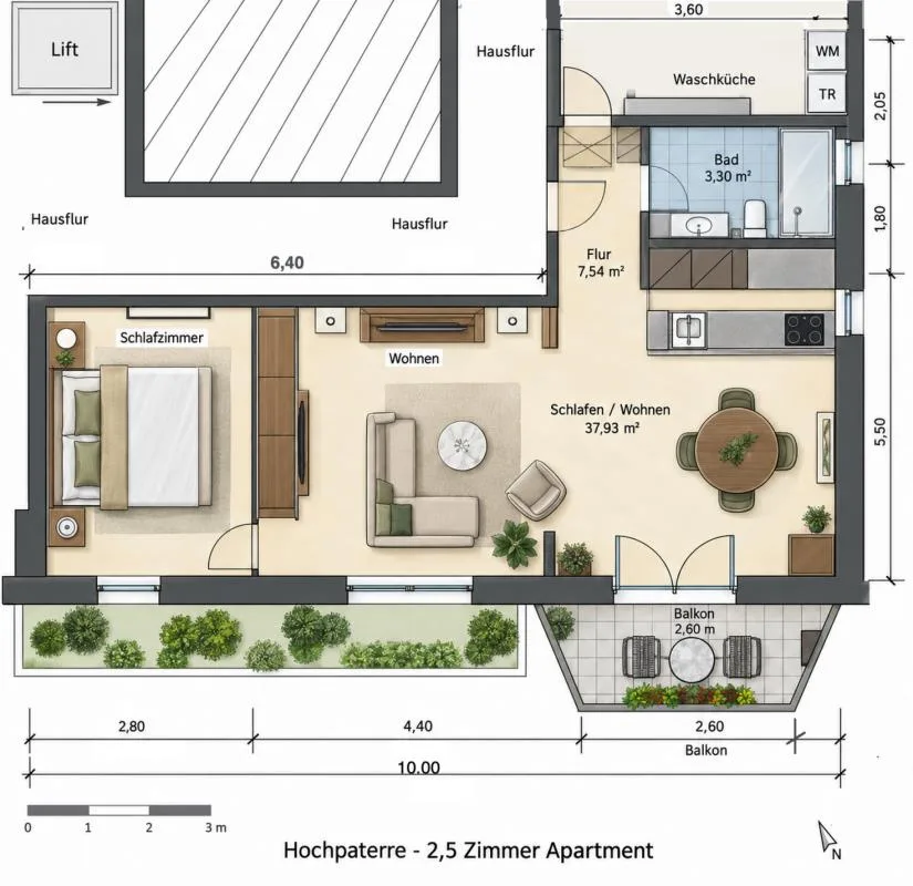 Elegantes "Pied a terre" in sonniger Ruhelage - ideal für ÖV Nutzer – Foto 25 von 29