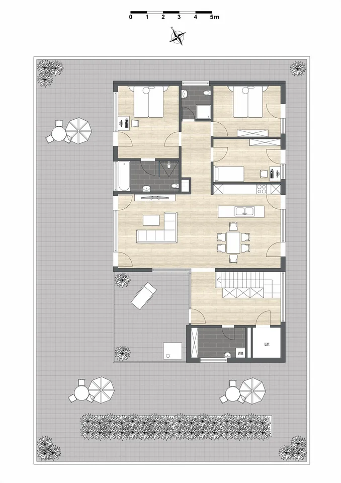Traumhafte 4.5-Zimmer-Attikawohnung mit Panorama-Terrasse – Foto 7 von 7