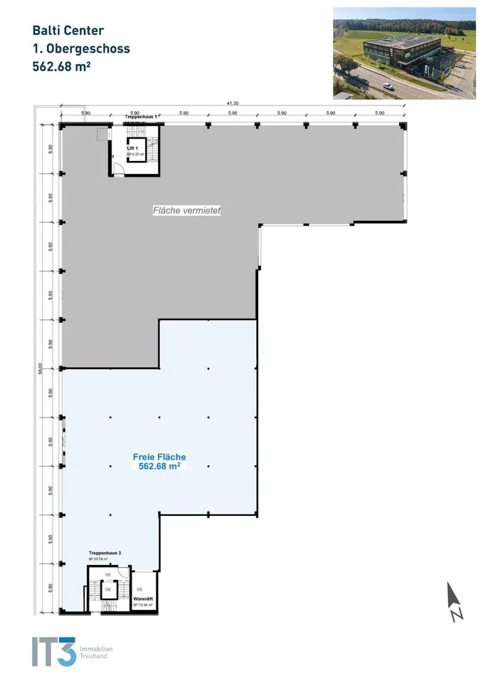 Attraktive Gewerbeflächen im neuen Balti Center – photo 8 sur 8