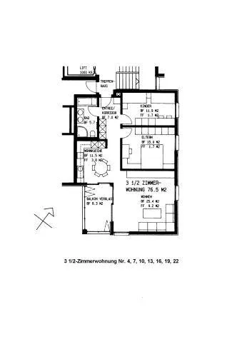 Helle 3.5 Zimmerwohnung mit Aussicht – photo 12 sur 12