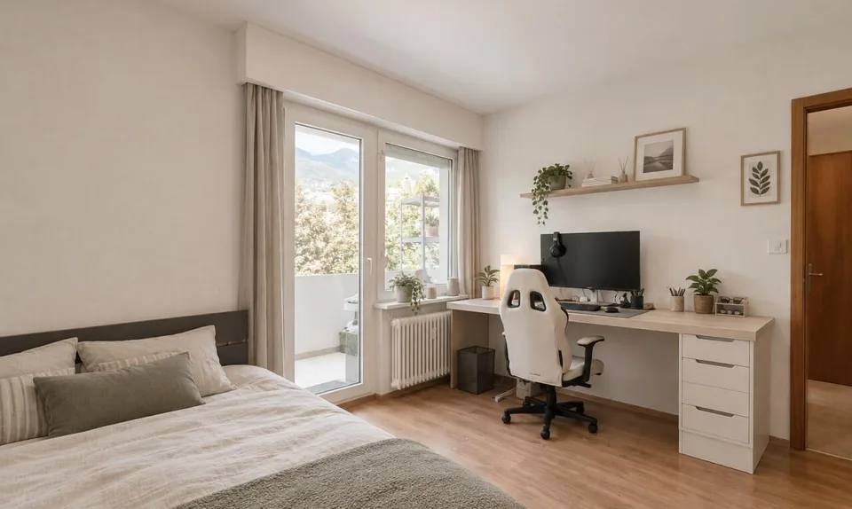 Ampio appartamento di 5,5 locali nel cuore di Sierre con tre balconi – foto 10 di 13