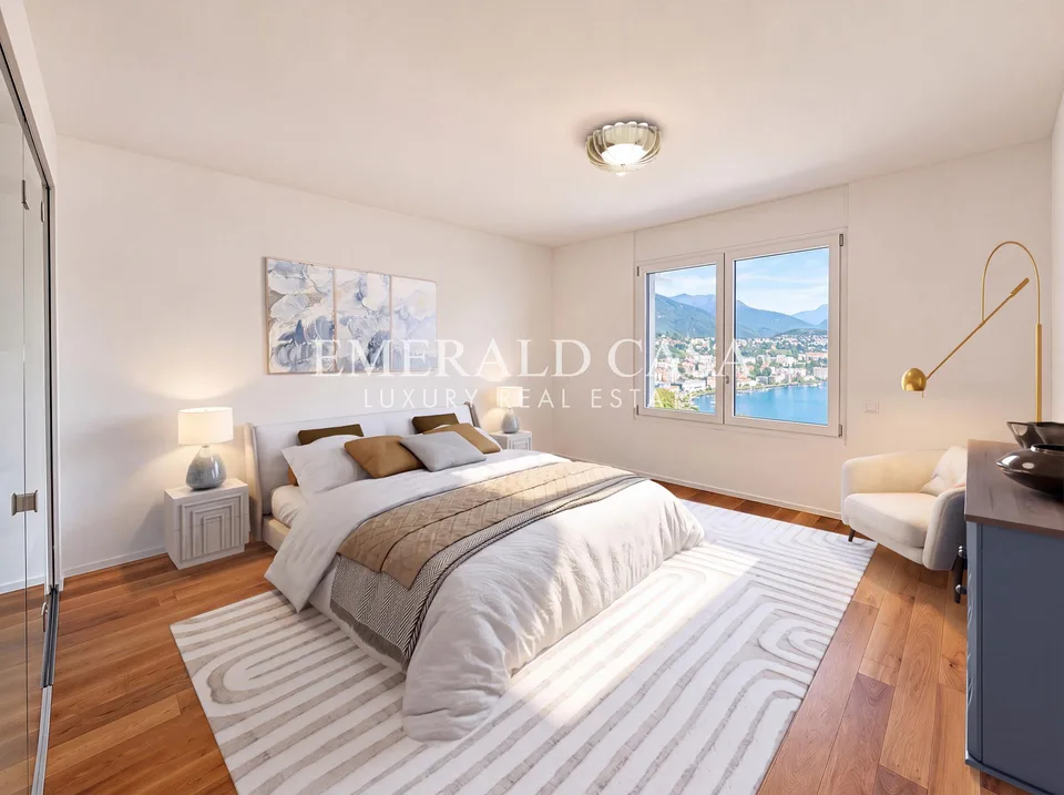 Esclusivo 4.5 locali con vista panoramica sul Lago di Lugano – Foto 4 von 10