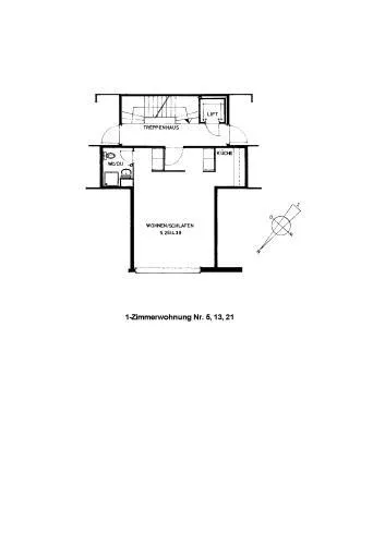 Sanierte 1 Zimmerwohnung an ruhiger Lage nähe Waldrand – Foto 12 von 12
