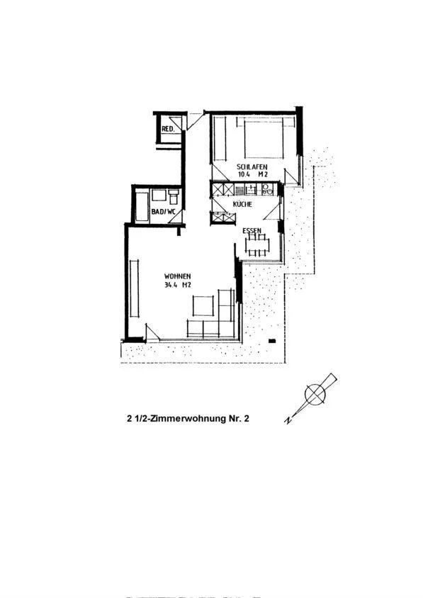 renovierte 2.5 Zimmerwohnung im Grünen – foto 9 di 9