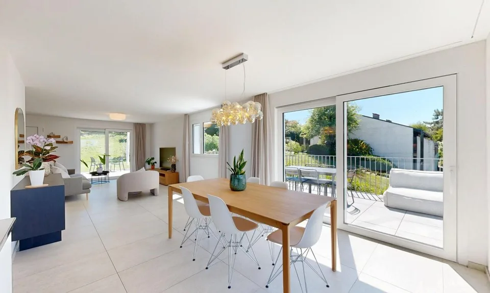 Duplex 4,5 pièces - jardin privatif et vue lac à Belmont-sur-Lausanne – photo 2 sur 11