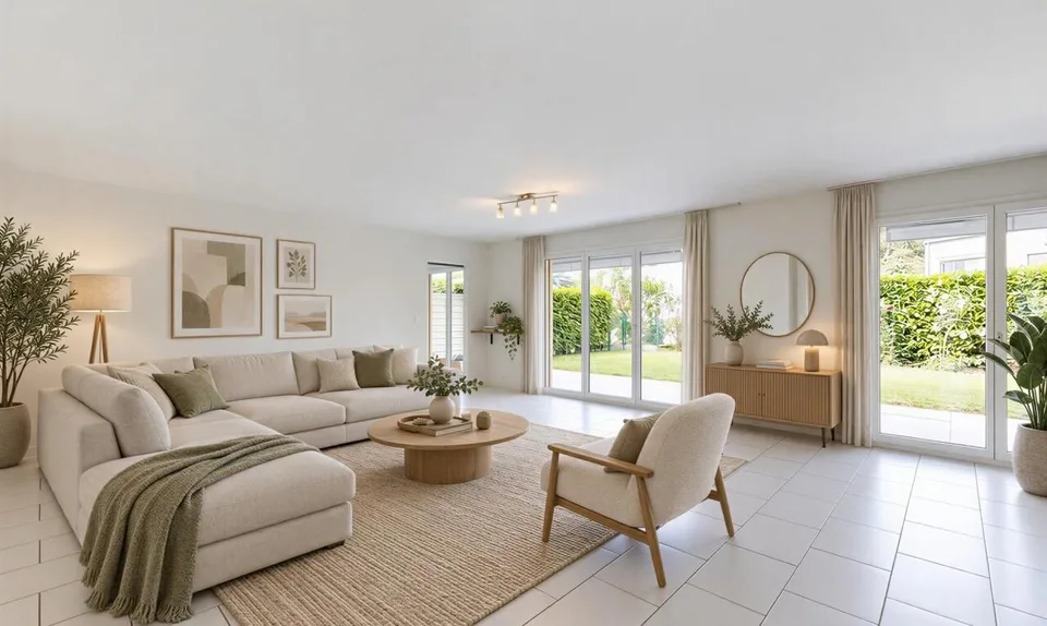 Rez-de-jardin 5,5 pièces à Morges, rénové, jardin privé – Foto 2 von 11