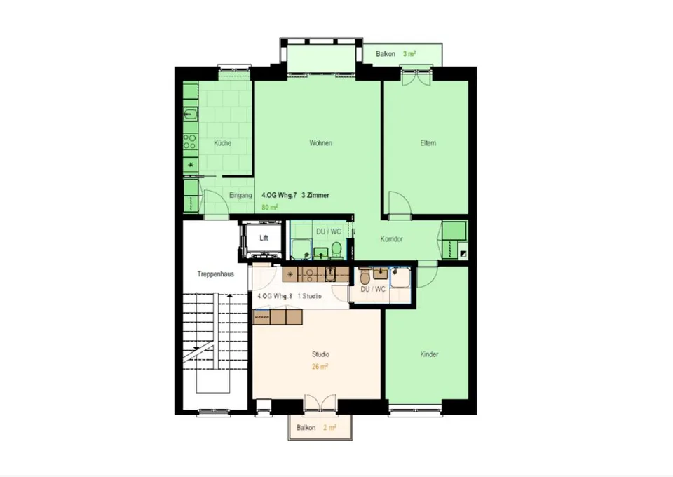 3.5-Zimmerwohnung im trendigen Bruchquartier – Foto 9 von 9