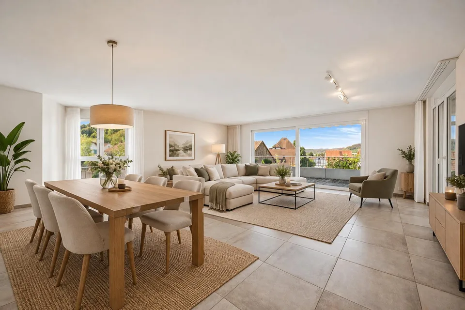 Wohnen mit Weitblick - Terrassenwohnung in Würenlingen – photo 2 sur 4