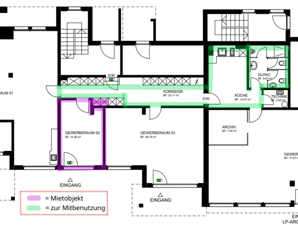 Gewerberaum an verkehrsgünstiger Lage – Foto 3 von 3