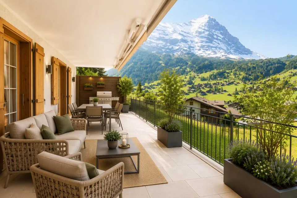 Wohnen mit Aussicht - Exklusive 4.5-Zimmerwohnung im Chalet Nagano – Foto 23 von 26