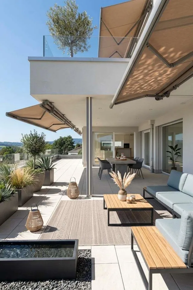 Exklusive 5.5-Zimmer-Terrassenwohnung mit 121 m² Südterrasse am Hof... – photo 7 sur 10